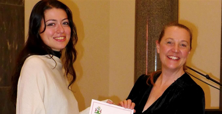 Robin Timmis receiving Culham Thesis Prize